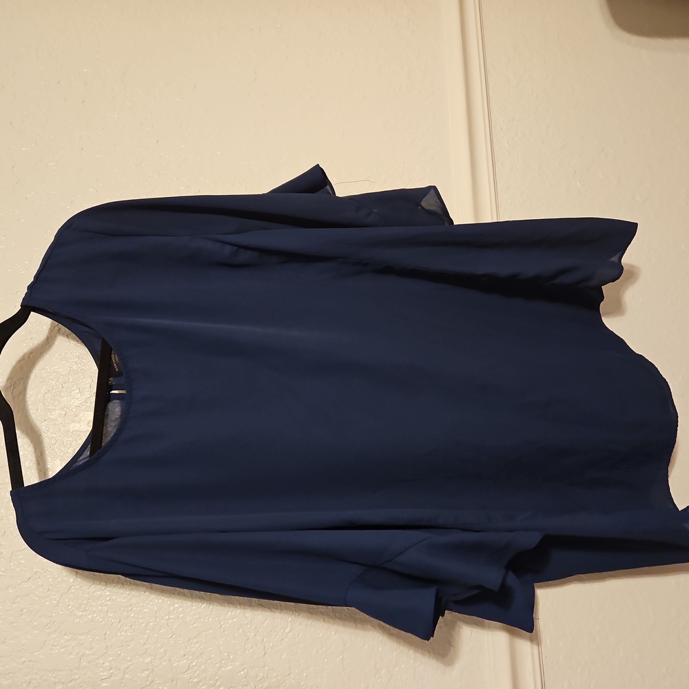 Worthington 3X Navy blue Blouse